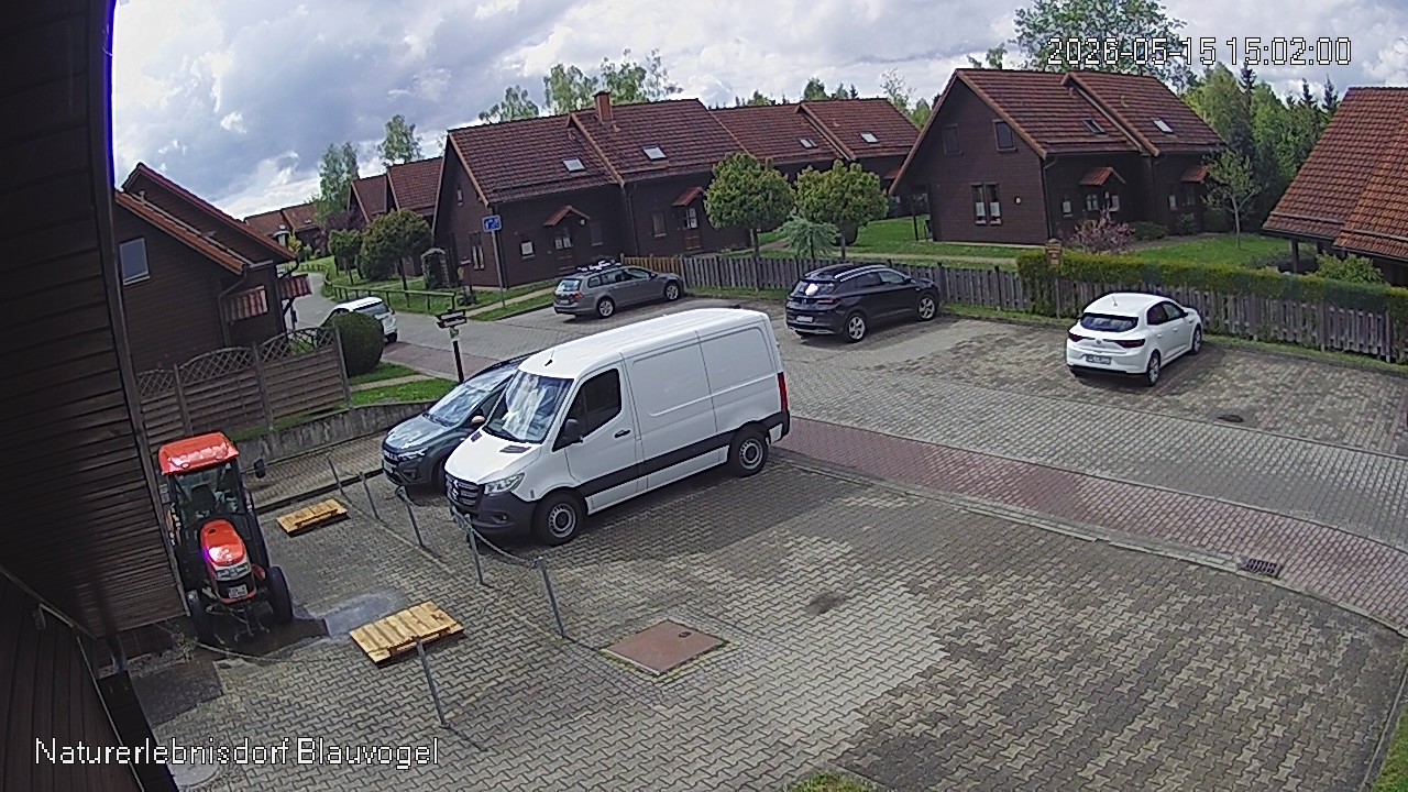 Aktuelles Bild der Webcam im Naturerlebnisdorf Blauvogel in Hasselfelde im Harz