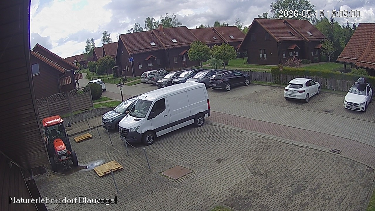 Aktuelles Bild der Webcam im Naturerlebnisdorf Blauvogel in Hasselfelde im Harz
