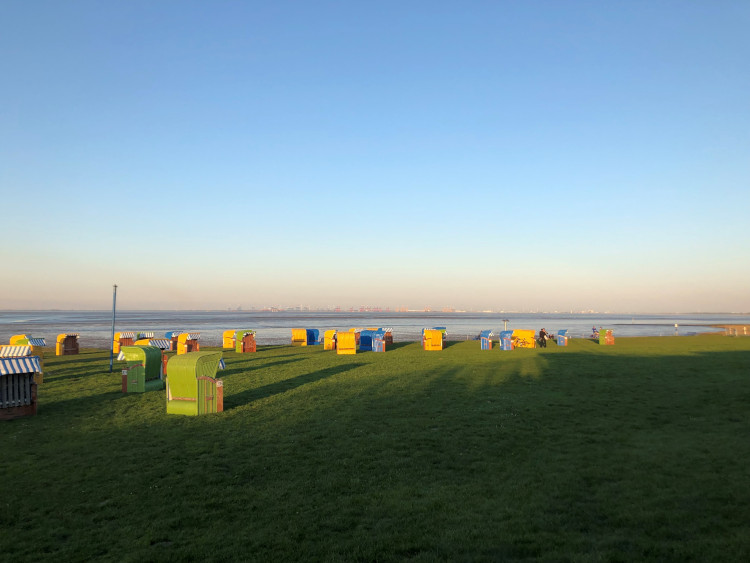 Strandkörbe Abendsonne
